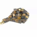 Tiger Eye Square Stone Muslim Misbaha 33 Prayer Beads Arabic Bracelet