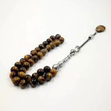 Tiger Eye Stone Tasbih Islamic Prayer Bead 33-99 Beads Muslim Accessories