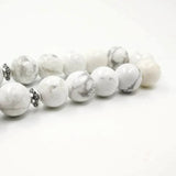 Natural Turquoise Stone Howlite Misbaha Muslim Prayer Beads Bracelet