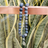 Natural Agates Stone Muslim Rosary Prayer Beads with Metal Tassel