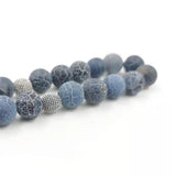 Natural Agates Stone Muslim Rosary Prayer Beads with Metal Tassel