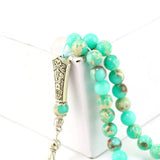 Natural Agates Stone Tasbih 33 66 99 Prayer Beads Islamic Muslim Rosary