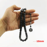 Natural Hematite Stone 33 Beads Muslim Bracelet Islamic Accessory
