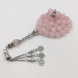 Pink Quartz Muslim Women Rosary Bead Bracelet