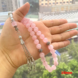 Pink Quartz Muslim Women Rosary Bead Bracelet