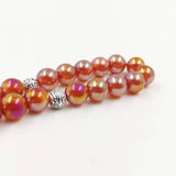 Natural Red Agates 33-Beads Women's Rosary Bracelet