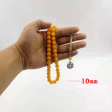 Orange Resin Tasbih Islamic Prayer Beads