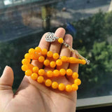 Orange Resin Tasbih Islamic Prayer Beads