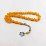 Orange Resin Tasbih Islamic Prayer Beads