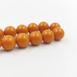 Orange Resin Muslim Bracelet 33 Prayer Beads Arabic Rosary Misbaha Jewelry