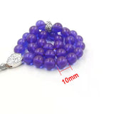 Tasbih Purple Resin 33 Beads Bracelet Islamic Misbaha Prayer Bead