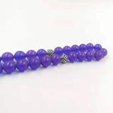 Tasbih Purple Resin 33 Beads Bracelet Islamic Misbaha Prayer Bead