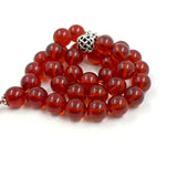 Red Resin Tasbih Islamic Prayer Beads Bracelet
