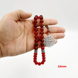 Red Resin Tasbih Islamic Prayer Beads Bracelet