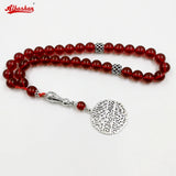 Red Resin Tasbih Islamic Prayer Beads Bracelet