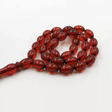 Red Resin Muslim Prayer Beads 33-99 Beads Islamic Rosary Bracelets Gift Ramadan