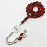 Red Resin Muslim Prayer Beads 33-99 Beads Islamic Rosary Bracelets Gift Ramadan