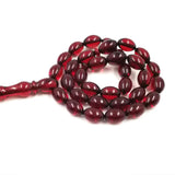 Red Resin 33 Beads Muslim Bracelet Islamic Jewelry Arabia Profession Misbaha