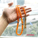 Resin Ambers Muslim Tasbih Islamic Prayer Beads Tassel Bracelet