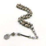 Speckled Stone Rhombus Tasbih Bracelet 33 45 66 99 Beads Misbaha Eid Gift
