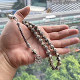 Speckled Stone Rhombus Tasbih Bracelet 33 45 66 99 Beads Misbaha Eid Gift