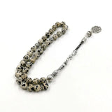 Speckled Stone Rhombus Tasbih Bracelet 33 45 66 99 Beads Misbaha Eid Gift