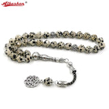 Speckled Stone Rhombus Tasbih Bracelet 33 45 66 99 Beads Misbaha Eid Gift