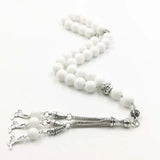 Tasbih Ceramic Muslim Rosary 33 Beads Bracelet Pendant Arabic Jewelry
