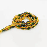 Yellow Resin Men's Bracelet Muslim for Eid Masbaha Misbaha Arabic Rosary