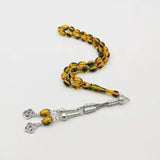 Yellow Resin Men's Bracelet Muslim for Eid Masbaha Misbaha Arabic Rosary