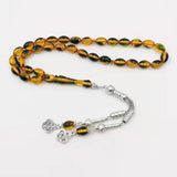 Yellow Resin Men's Bracelet Muslim for Eid Masbaha Misbaha Arabic Rosary