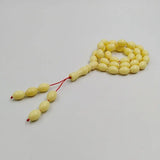 Beige Resin Tasbih 33 Beads Bracelet Muslim Prayer Beads Eid Ramadan Gift