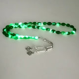 Green Luminous Resin 33 Prayer Beads Misbaha Eid Gift Islamic Bracelet Jewelry
