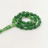 Green Luminous Resin 33 Prayer Beads Misbaha Eid Gift Islamic Bracelet Jewelry