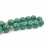 Green Malachite Muslim Prayer Beads Misbaha Bracelet