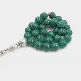 Green Malachite Muslim Prayer Beads Misbaha Bracelet