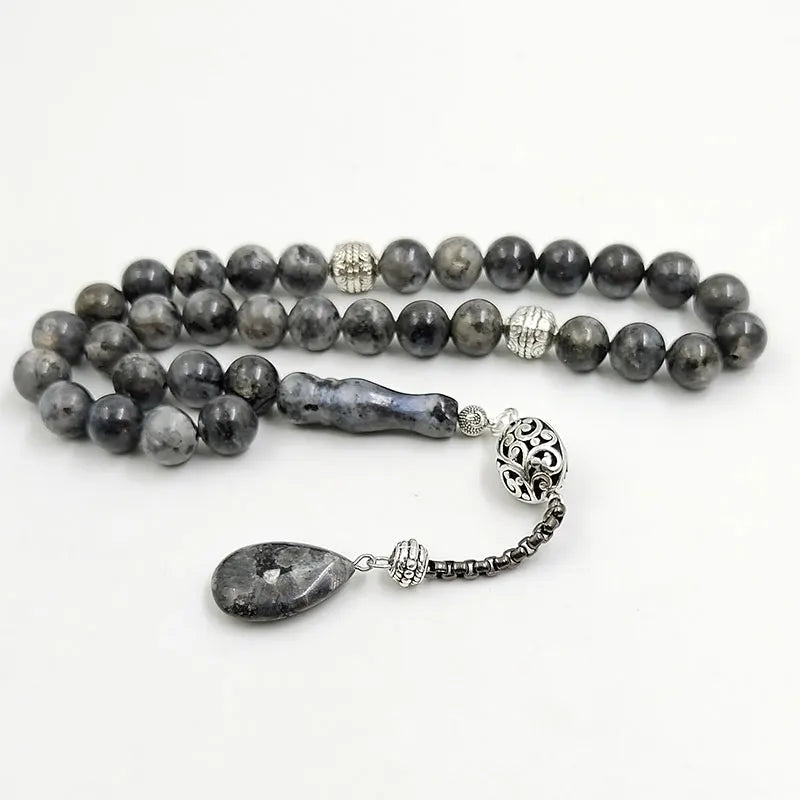 Labradorite Stone Muslim Bracelet Tasbih Misbaha Islamic Accessories