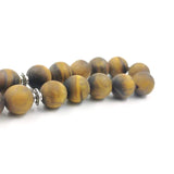Natural Matte Tiger Eye Stone Islamic Prayer Beads