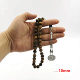 Natural Matte Tiger Eye Stone Islamic Prayer Beads