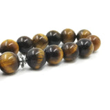 Tiger Eye Stone Tasbih with Metal Accessories Islamic Prayer Beads