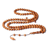 Natural Kuka Wood Muslim Misbaha Prayer Beads Islamic Rosary Bead