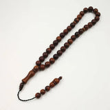 Natural Kuka Wood Muslim Misbaha Prayer Beads Islamic Rosary Bead Arabic