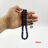 Lapis Lazuli Islamic Rosary Muslim Prayer Beads Arabic Misbaha Bracelet