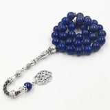 Lapis Lazuli Islamic Rosary Muslim Prayer Beads Arabic Misbaha Bracelet