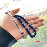 Lapis Lazuli Islamic Rosary Muslim Prayer Beads Arabic Misbaha Bracelet