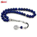 Lapis Lazuli Islamic Rosary Muslim Prayer Beads Arabic Misbaha Bracelet