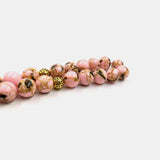 Pink Stone Tasbih Muslim Rosary Bead Shell Islamic Eid Gift