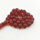 Red resin Muslim bracelet 33 Rosary Bracelets metal Tarbons