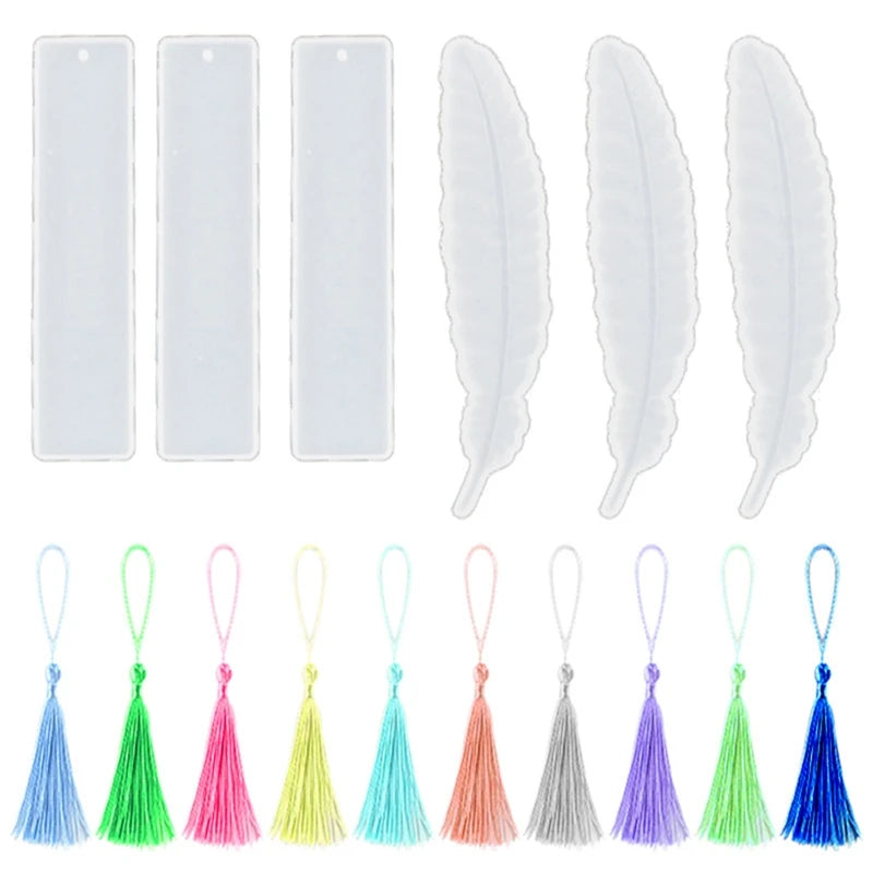 Tassel Bookmark Epoxy Resin Mold Book Holder Silicone Mould DIY Crafts
