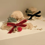 Tassel Bow Hair Clip For Girls Shark Cclip Christmas Plush Hair Clip
